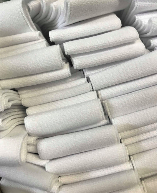 Super soft brush elastic 50mm white