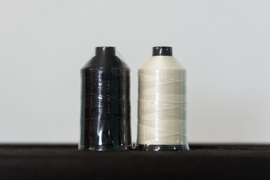 bonded nylon thread black and white for sewing
