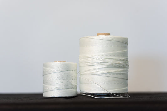Nylon white tufting twine for upholstery buttons in tufting