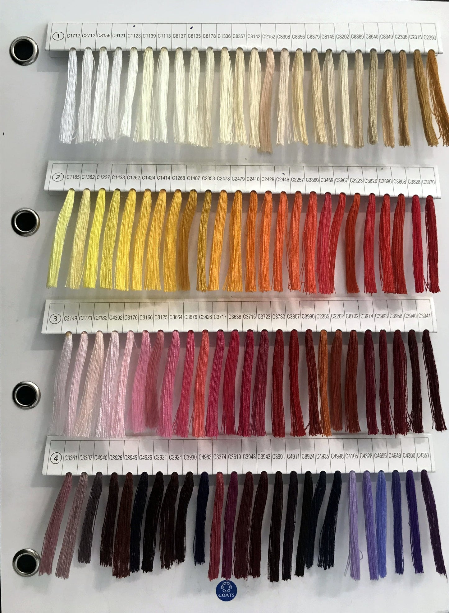 Colour Chart - For Coats Astra, Epic, Gramax & Dual Duty