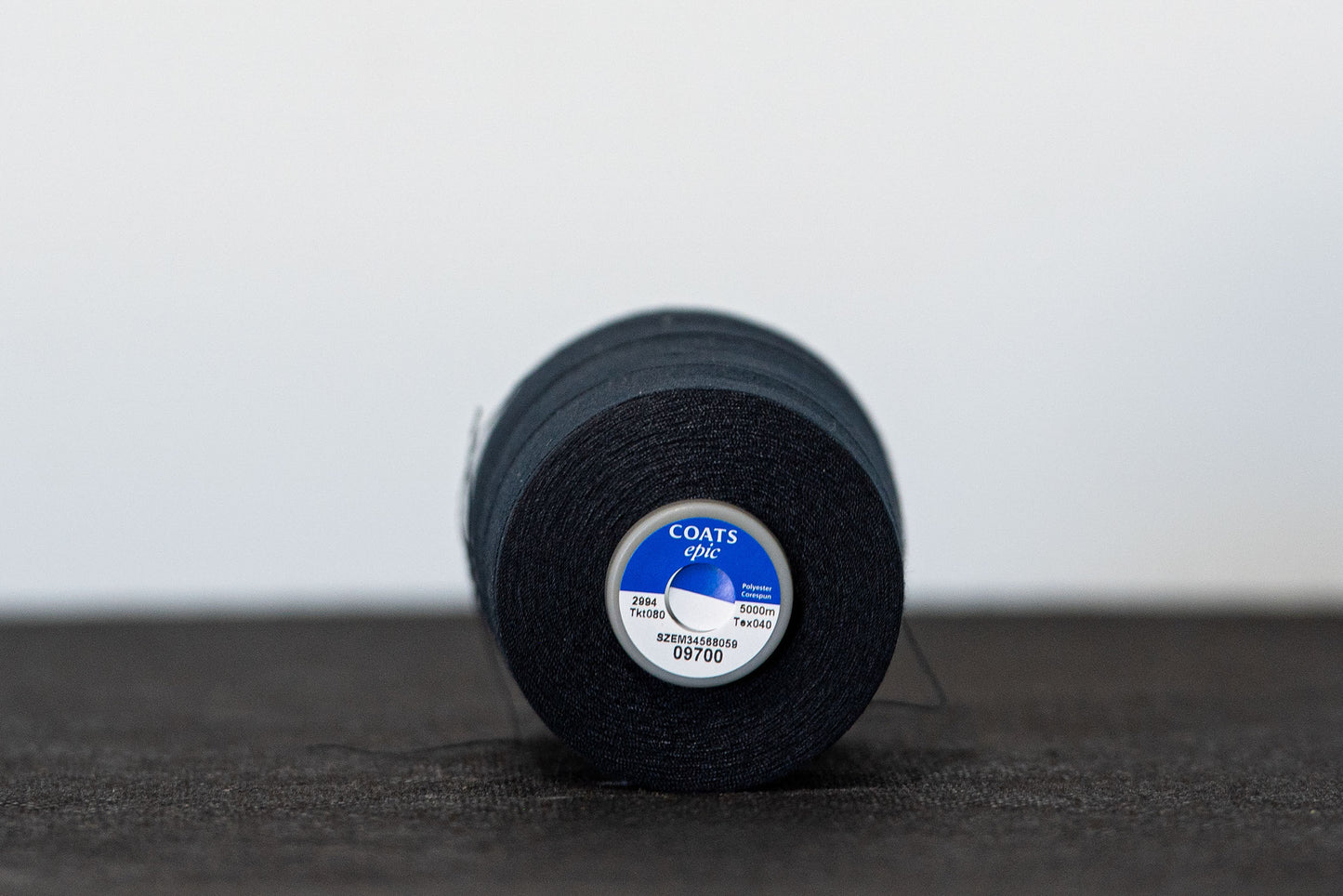 Coats epic polyester corespun black thread