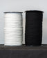 Elastic round cord black and white 3mm